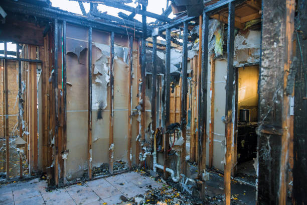 Professional Fire Damage Assessment technician working in Montgomeryville, PA